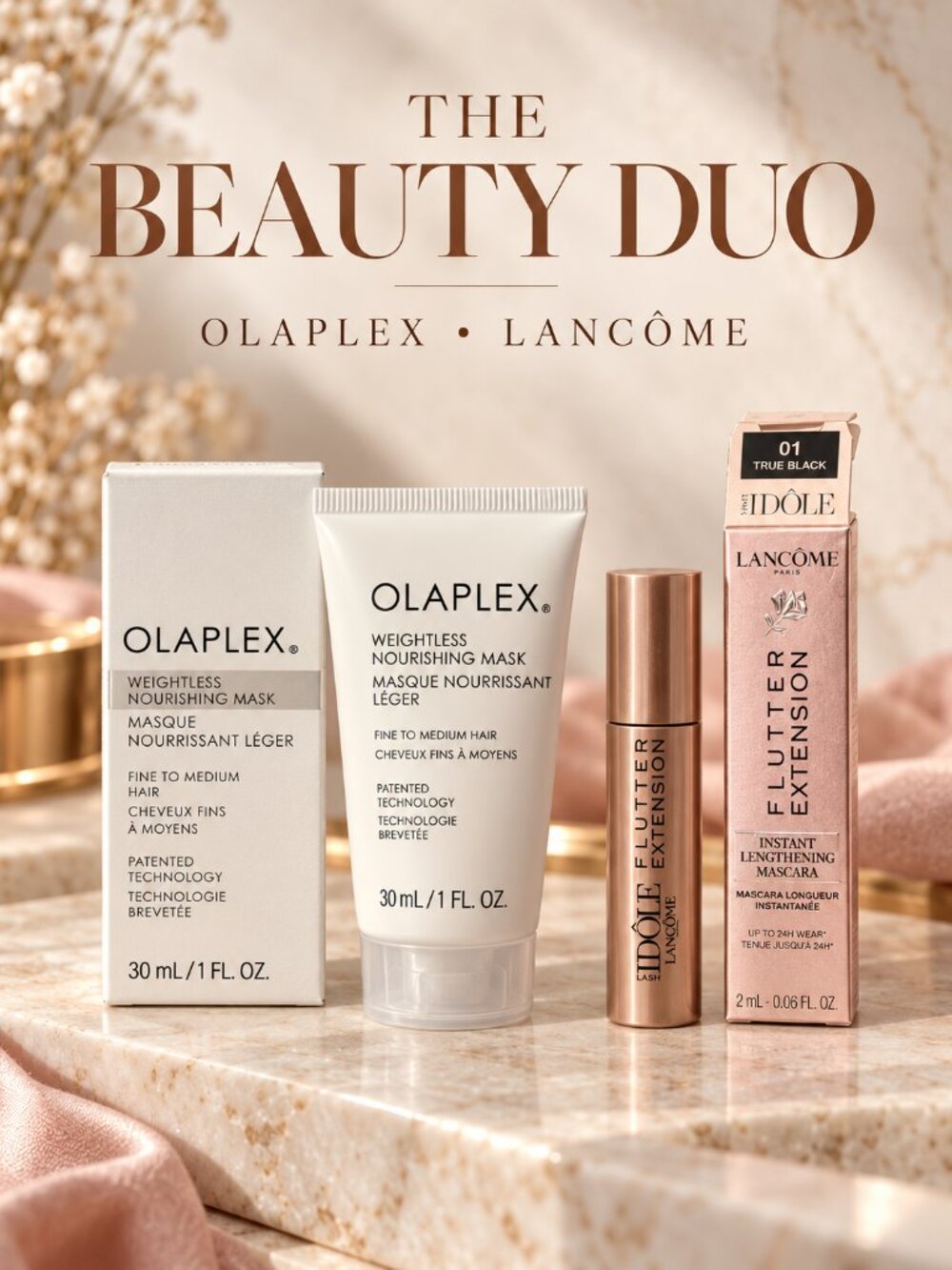 OLAPLEX Weightless Nourishing Mask 30ml + Lancôme Flutter Mascara 2ml - Picture 4 of 4